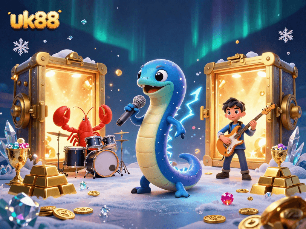 Experience thrilling gameplay with uk88, featuring colorful characters in an enchanting underwater casino.