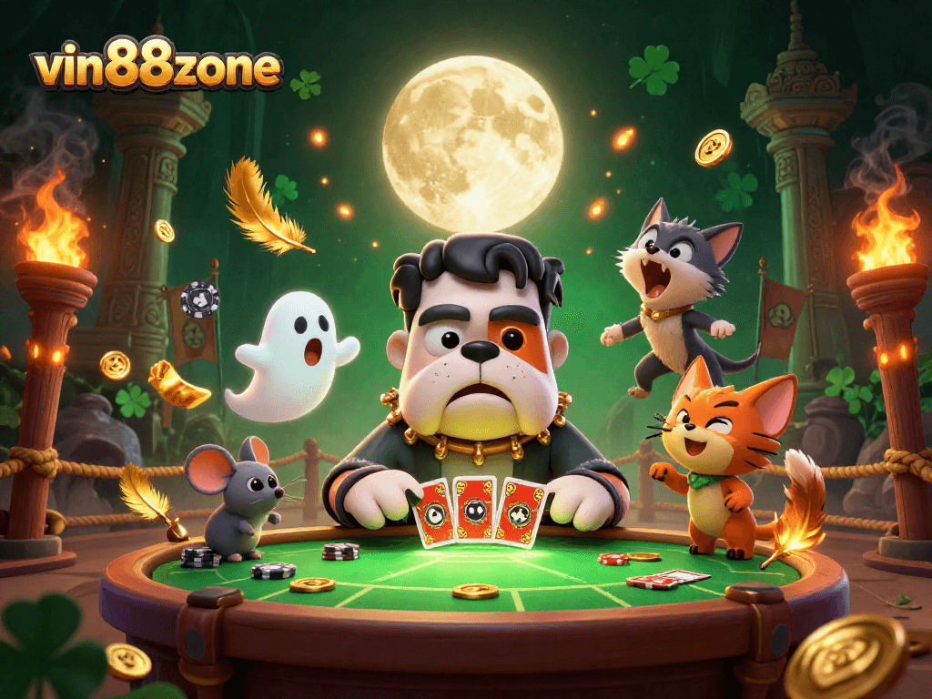Experience thrilling wins at vin88zone with our colorful casino activities featuring lively characters.