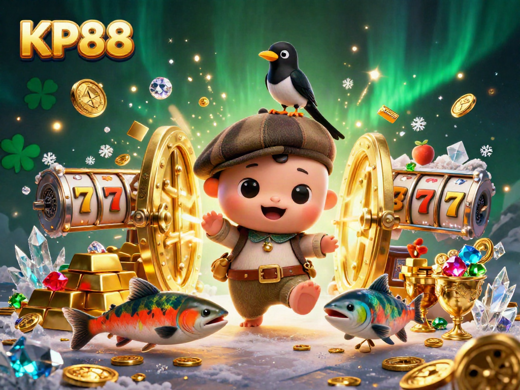 Engage with KP88’s thrilling slots and jackpots in a vibrant, 3D casino scene!
