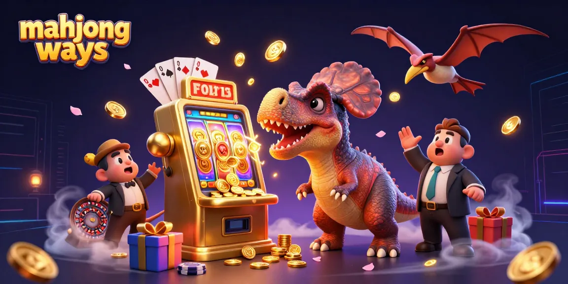 Experience thrilling mahjong ways gameplay with vibrant action in this 3D casino illustration.