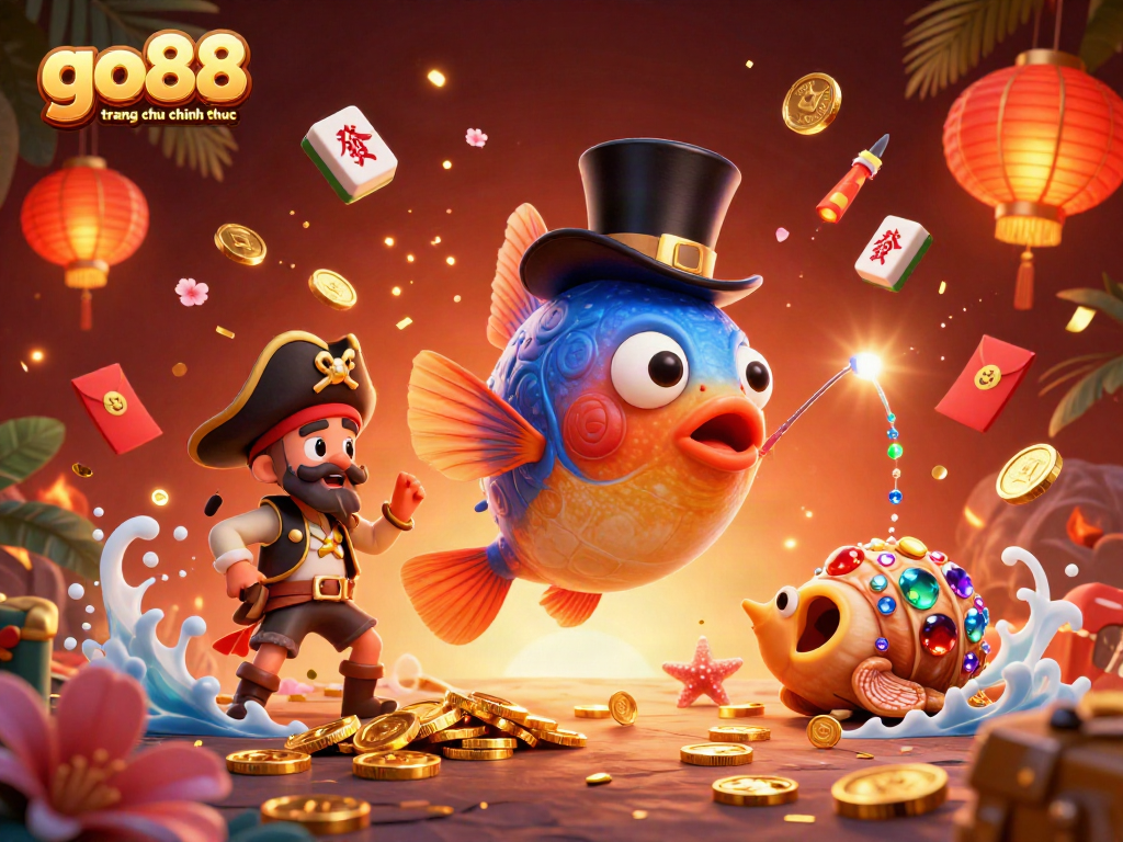 Engage with go88 trang chu chinh thuc in an enchanting 3D casino scene featuring vibrant characters and elements.