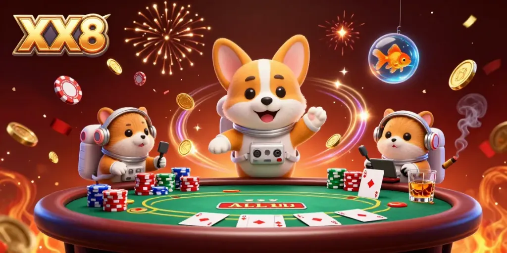 Discover thrilling gameplay with XX8 in an exciting cosmic casino scene.