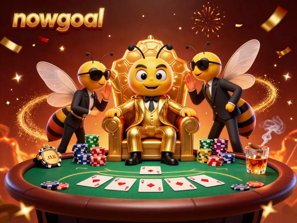 Engage in thrilling sports betting with nowgoal's dynamic 3D scene showcasing a bumblebee mob boss.