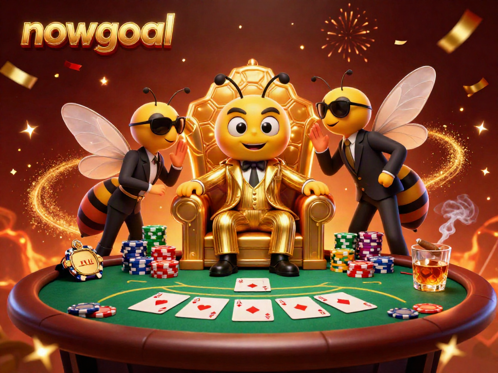 Engage in thrilling sports betting with nowgoal's dynamic 3D scene showcasing a bumblebee mob boss.