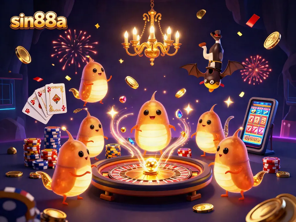 Experience massive wins with sin88a in this vibrant cave casino scene