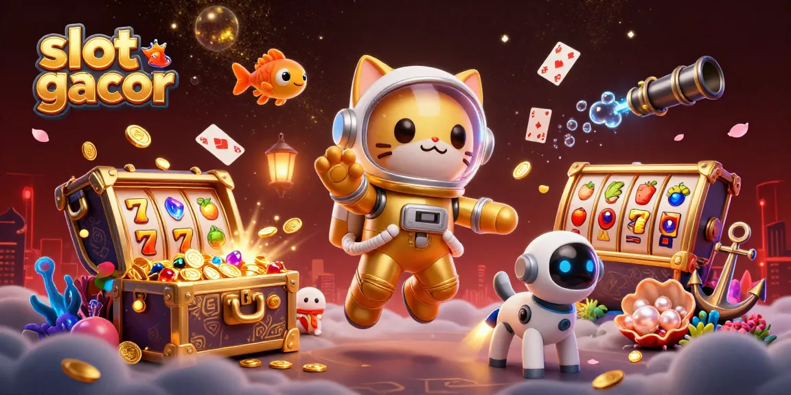 Spin the slot gacor reels with dynamic space characters amidst treasure and exciting visuals.
