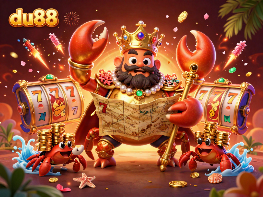 Experience the exhilarating gameplay with du88's captivating slot reels and characters.