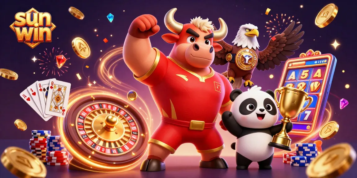 Experience sun win's exciting casino atmosphere with vibrant characters and dynamic gaming elements.