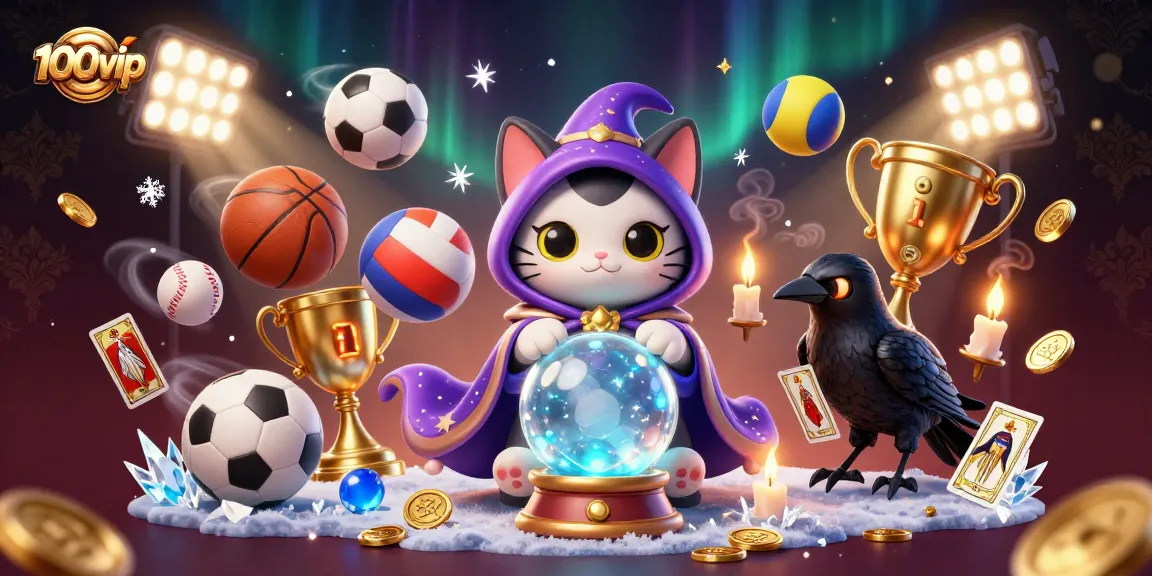 Engage in thrilling sports betting with 100vip, featuring mystic characters and dynamic game elements in vibrant 3D.