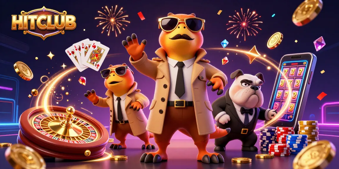 Experience the excitement at HITCLUB with raptors sneaking into a VIP lounge amid flying coins and cards.