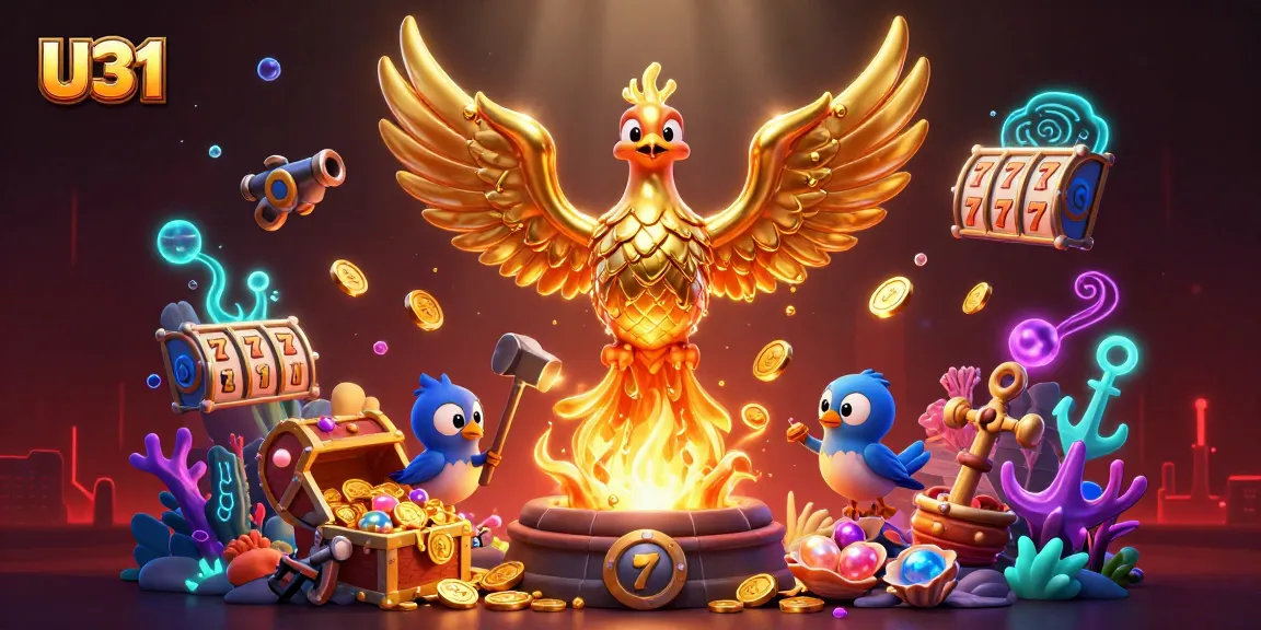 Experience U31, the ultimate online casino realm featuring golden phoenix and exploding treasure.