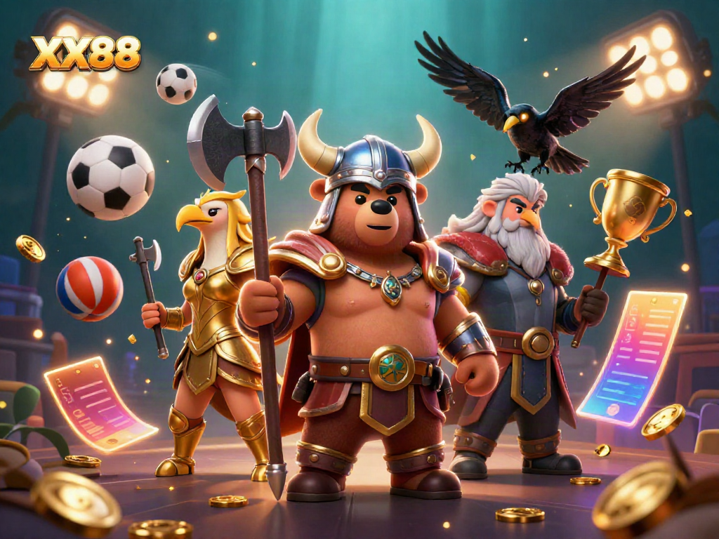 Experience thrilling gameplay at XX88 with dynamic sports elements in a vibrant 3D scene.