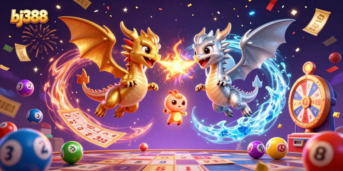 Engage with bj388 and explore the vibrant world of online gambling with lively dragons and dynamic lottery visuals.