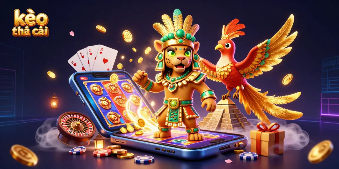 Engage with kèo nhà cái through vibrant digital slots highlighting dynamic gaming elements.