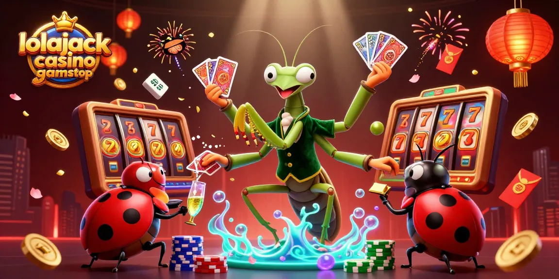 Experience the excitement of lolajack casino gamstop with vibrant characters and dynamic gaming elements in a lavish setting.